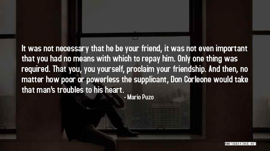 Supplicant Quotes By Mario Puzo Supplicant Quotes By Mario Puzo