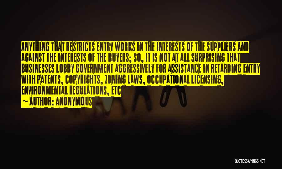 Suppliers Quotes By Anonymous