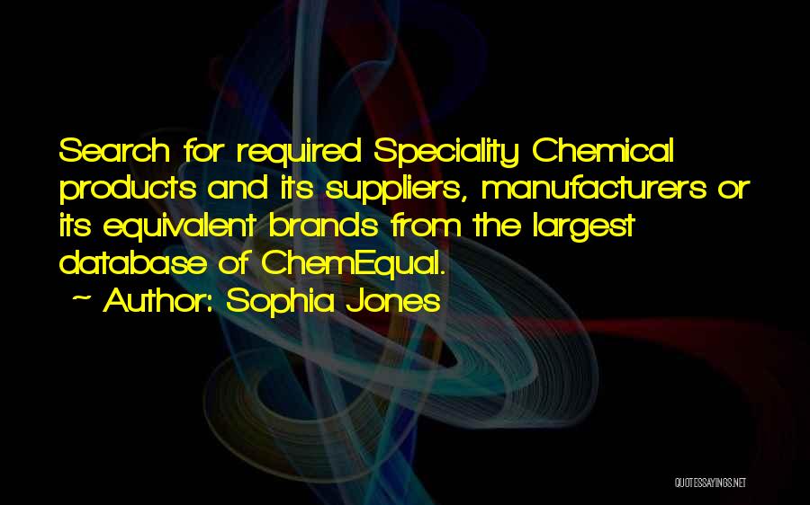 Suppliers Quotes By Sophia Jones