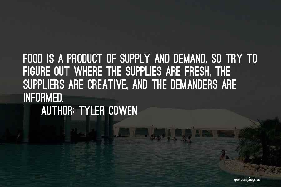 Supply And Demand Economics Quotes By Tyler Cowen