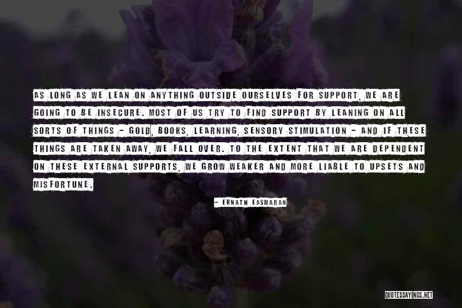 Support And Strength Quotes By Eknath Easwaran Support And Strength Quotes By Eknath Easwaran