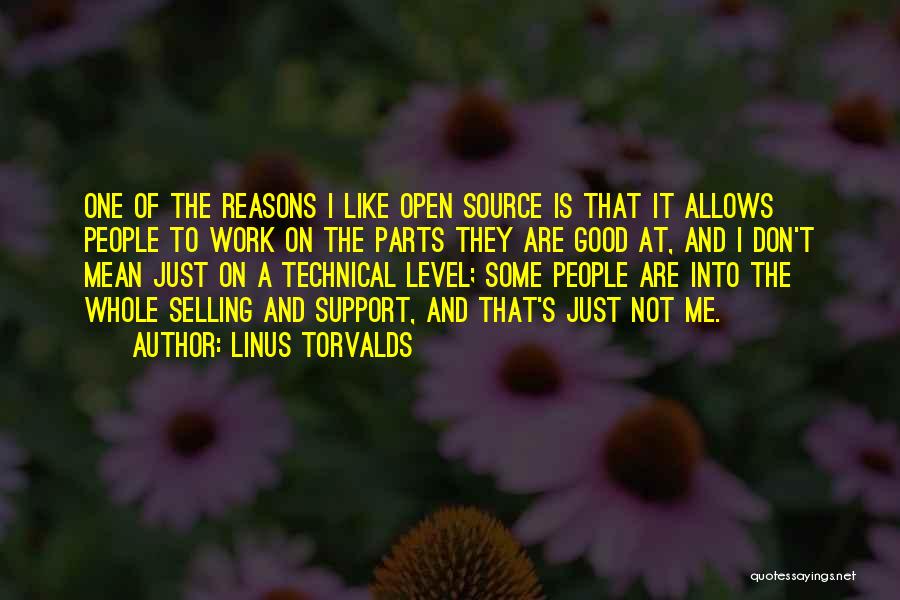 Support At Work Quotes By Linus Torvalds