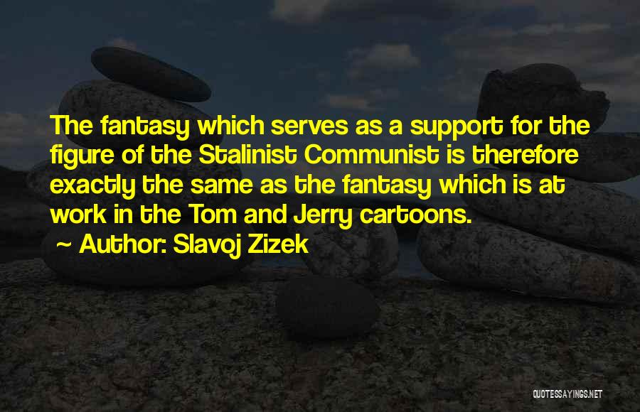 Support At Work Quotes By Slavoj Zizek