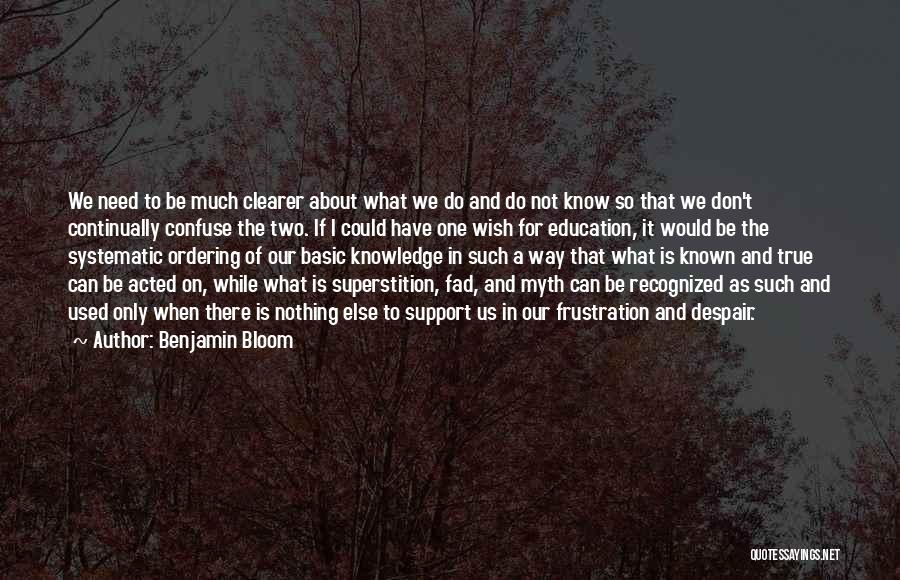 Support For Education Quotes By Benjamin Bloom