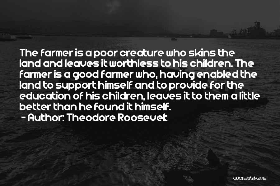 Support For Education Quotes By Theodore Roosevelt