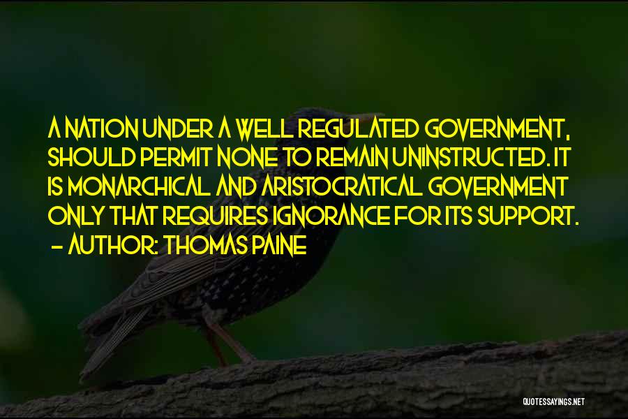 Support For Education Quotes By Thomas Paine