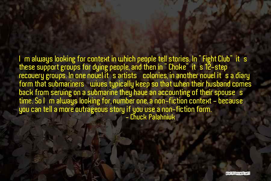 Support For Husband Quotes By Chuck Palahniuk Support For Husband Quotes By Chuck Palahniuk