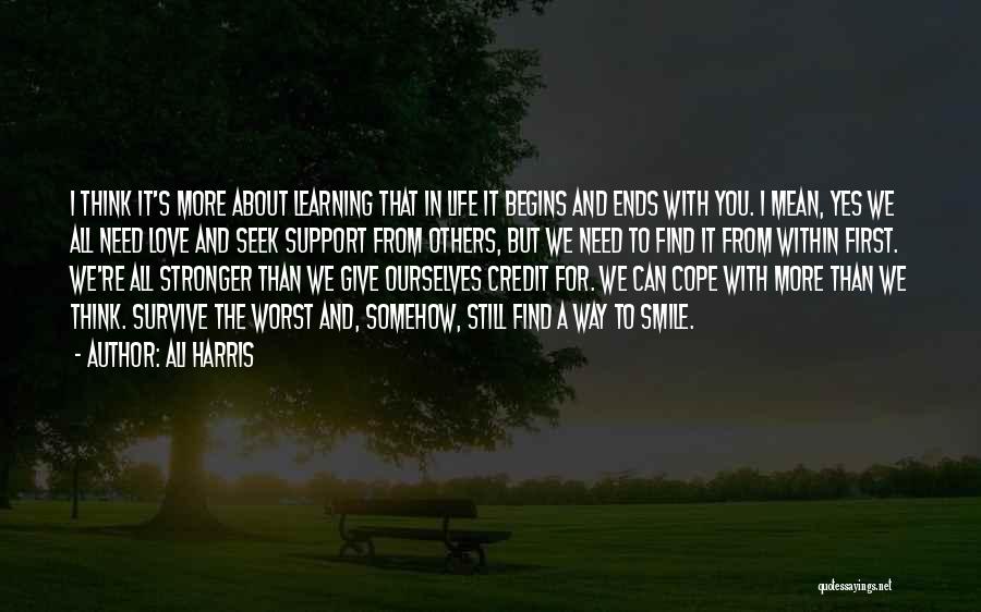 Support For Others Quotes By Ali Harris