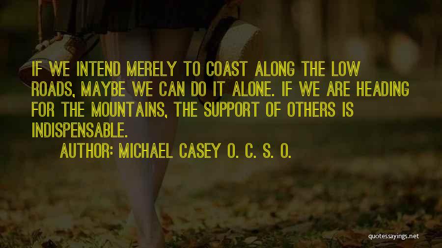 Support For Others Quotes By Michael Casey O. C. S. O.