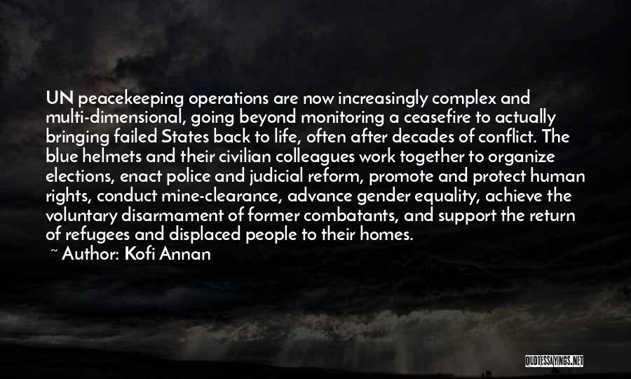 Support For Police Quotes By Kofi Annan