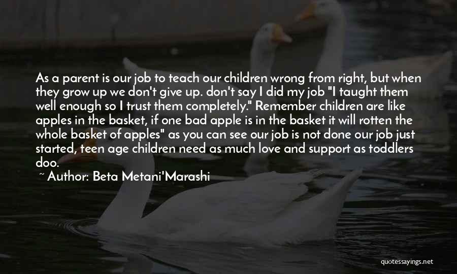 Support From Love Quotes By Beta Metani'Marashi