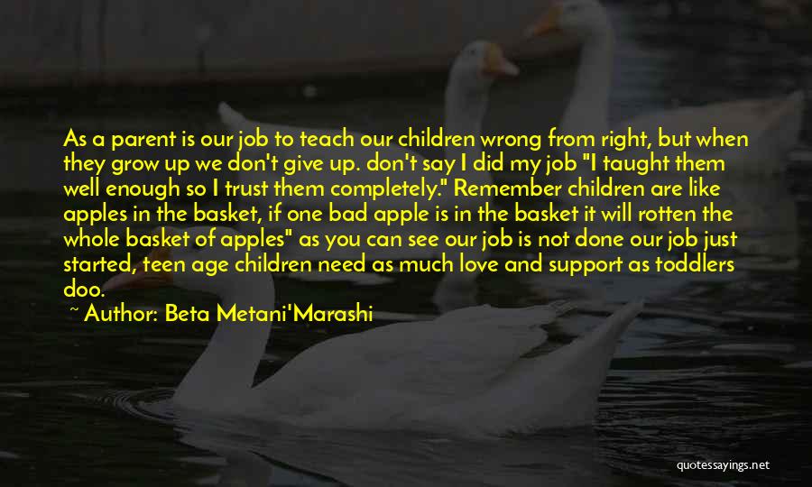 Support My Love Quotes By Beta Metani'Marashi
