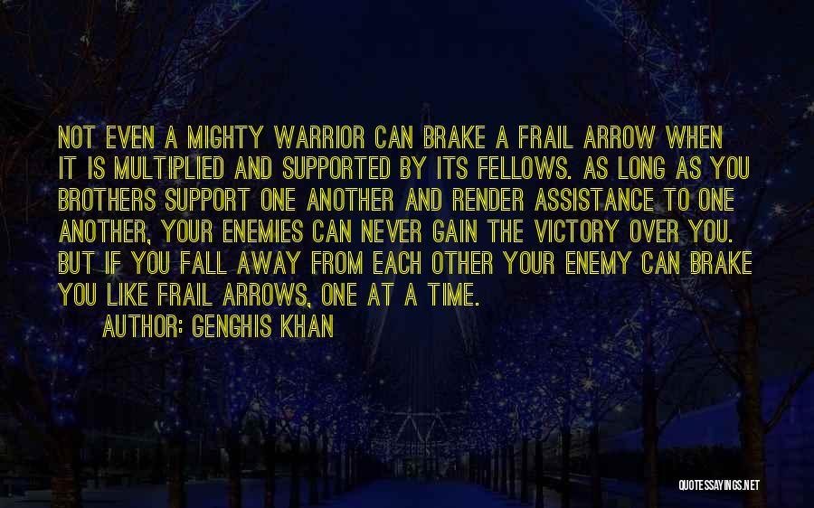 Support One Another Quotes By Genghis Khan