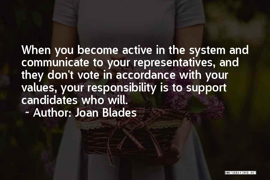 Support System Quotes By Joan Blades
