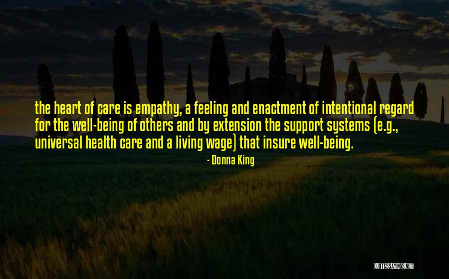 Support Systems Quotes By Donna King
