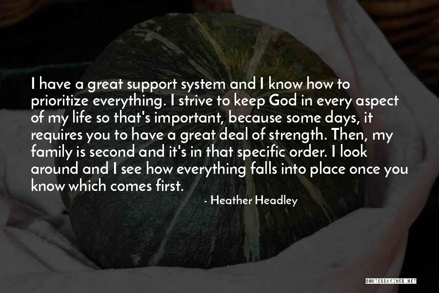 Support Systems Quotes By Heather Headley
