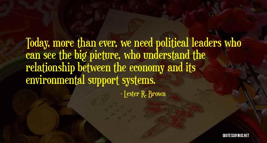 Support Systems Quotes By Lester R. Brown