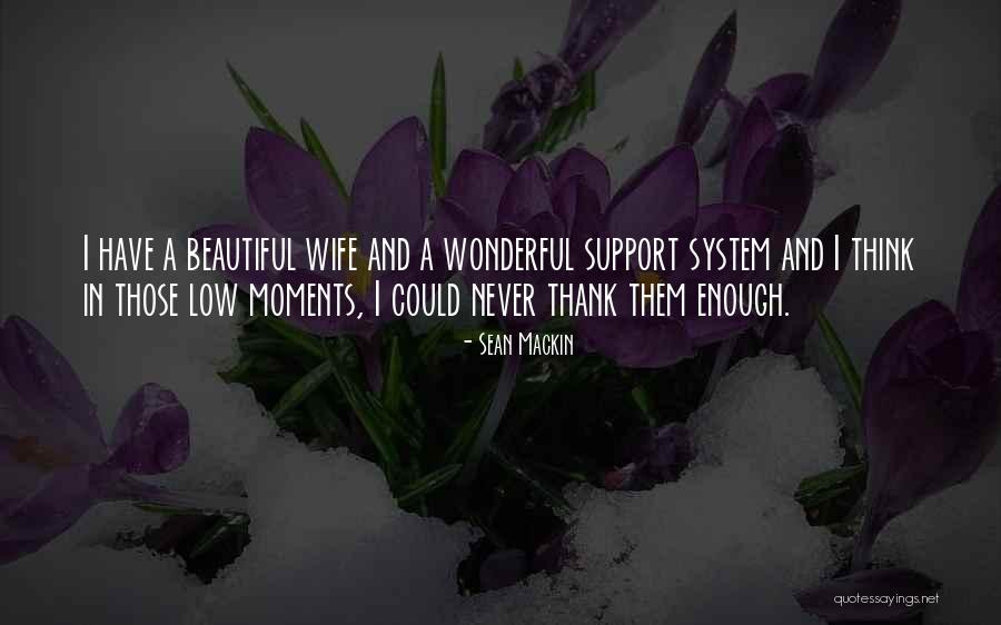 Support Systems Quotes By Sean Mackin