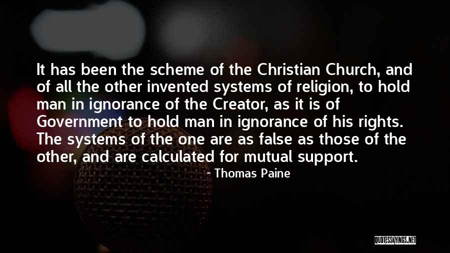 Support Systems Quotes By Thomas Paine