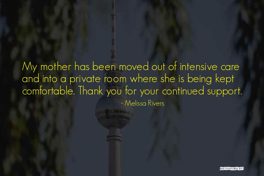 Support Thank You Quotes By Melissa Rivers Support Thank You Quotes By Melissa Rivers