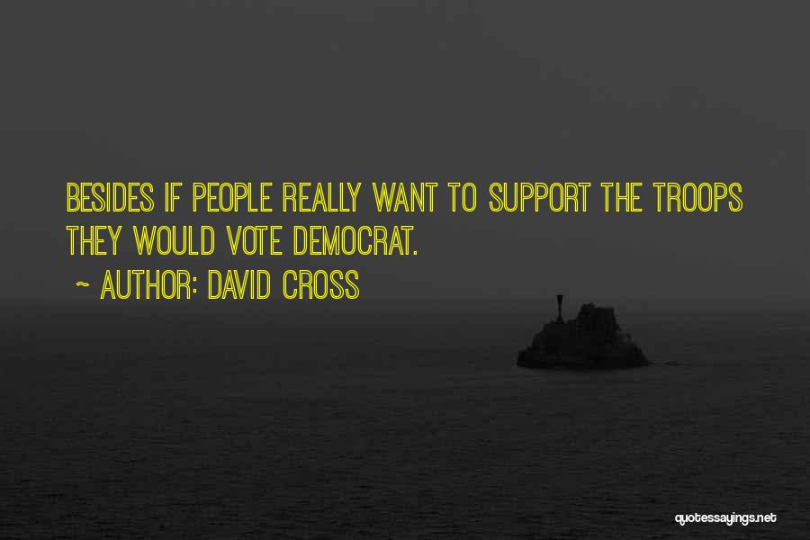 Support Troops Quotes By David Cross