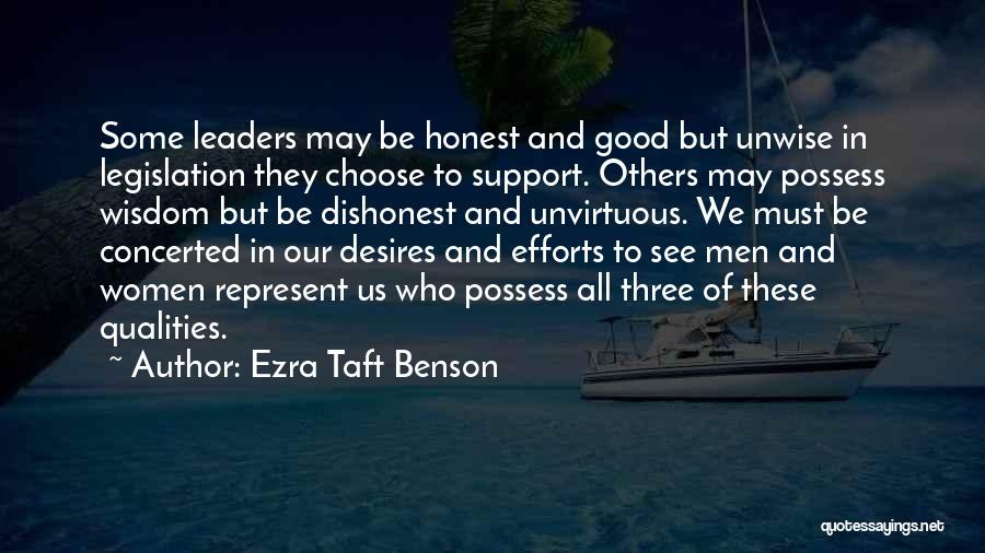 Support Us Quotes By Ezra Taft Benson