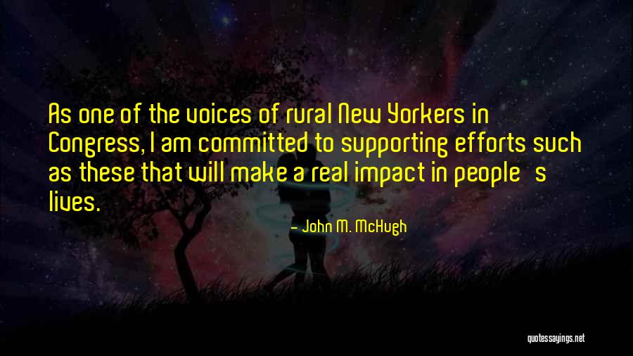 Supporting Quotes By John M. McHugh