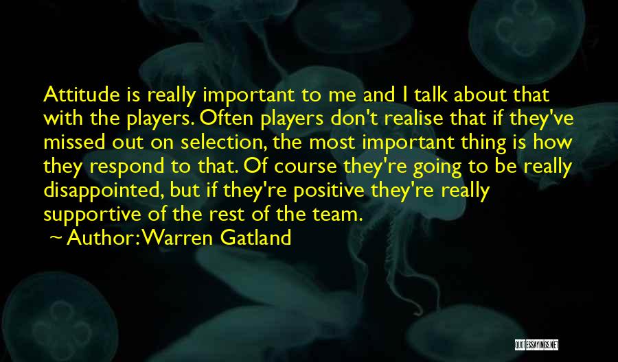 Supportive Team Quotes By Warren Gatland