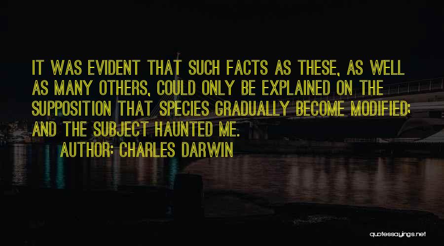 Supposition Quotes By Charles Darwin