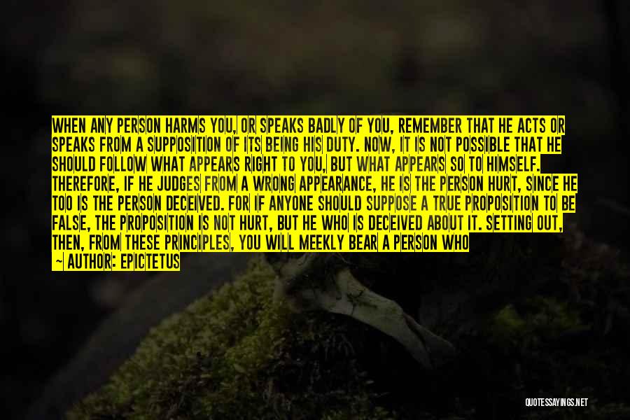 Supposition Quotes By Epictetus