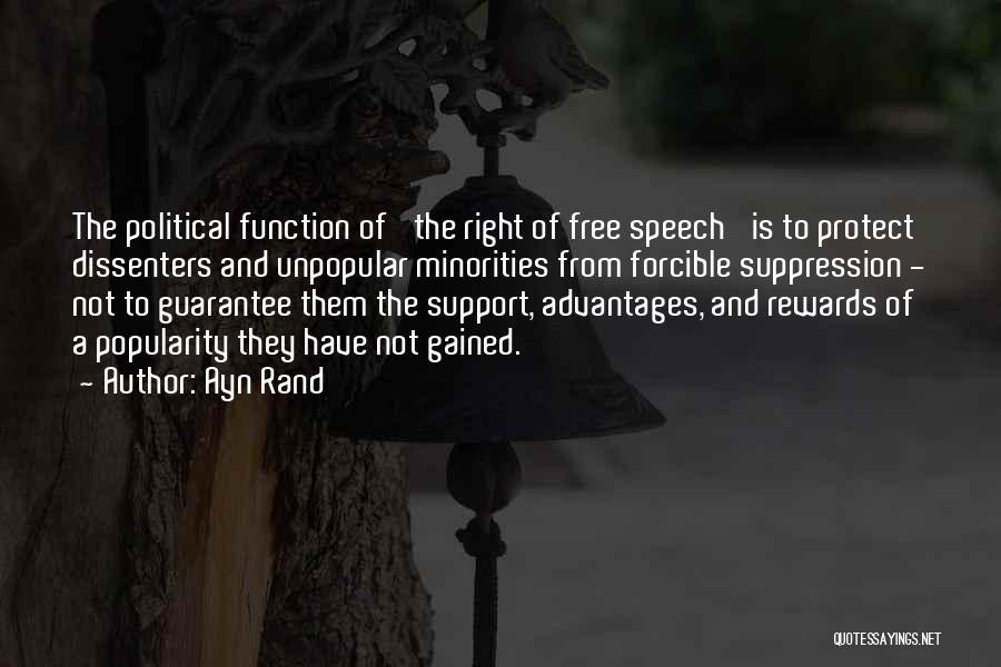 Suppression Of Speech Quotes By Ayn Rand