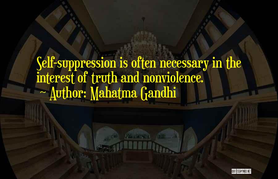 Suppression Of Truth Quotes By Mahatma Gandhi