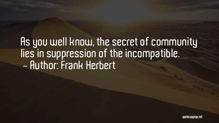 Suppression Quotes By Frank Herbert