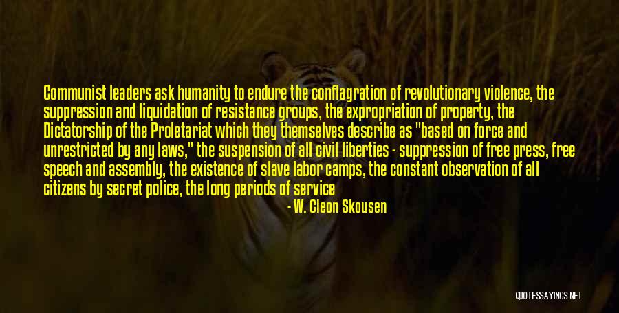 Suppression Quotes By W. Cleon Skousen