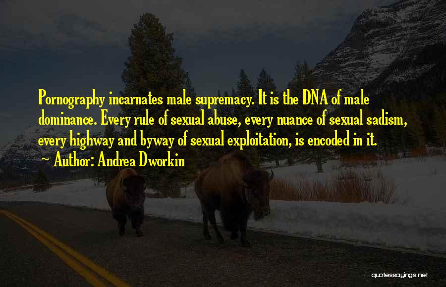 Supremacy Quotes By Andrea Dworkin