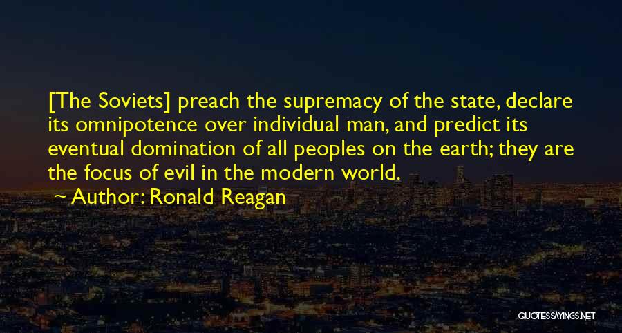 Supremacy Quotes By Ronald Reagan