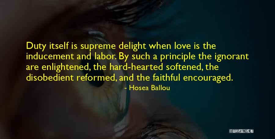 Supreme Delight Quotes By Hosea Ballou Supreme Delight Quotes By Hosea Ballou