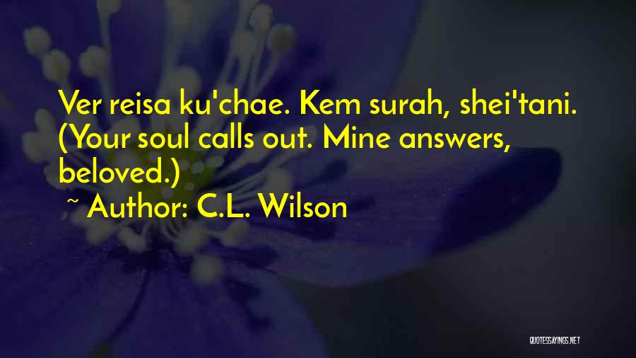 Surah Quotes By C.L. Wilson
