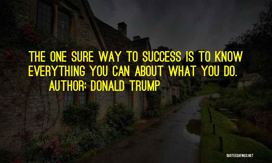 Sure Success Quotes By Donald Trump