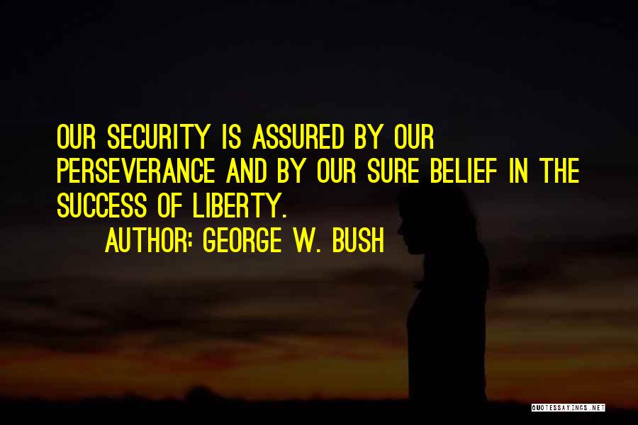 Sure Success Quotes By George W. Bush