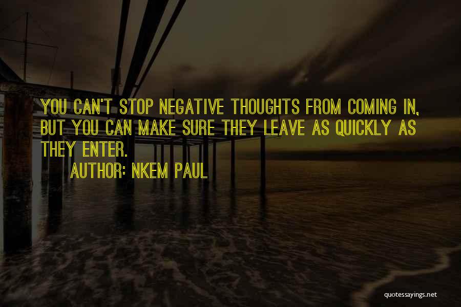 Sure Success Quotes By Nkem Paul