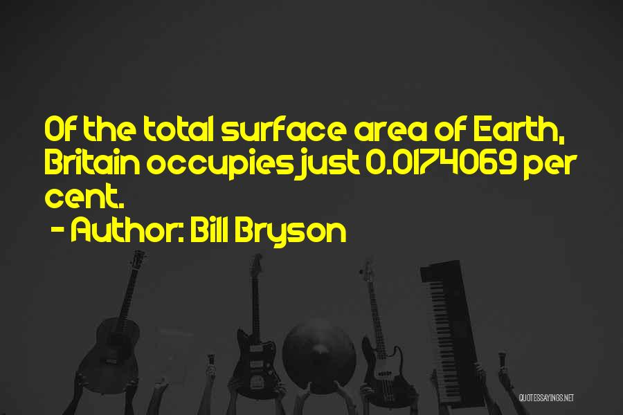 Surface Area Quotes By Bill Bryson