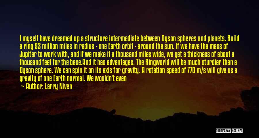 Surface Area Quotes By Larry Niven