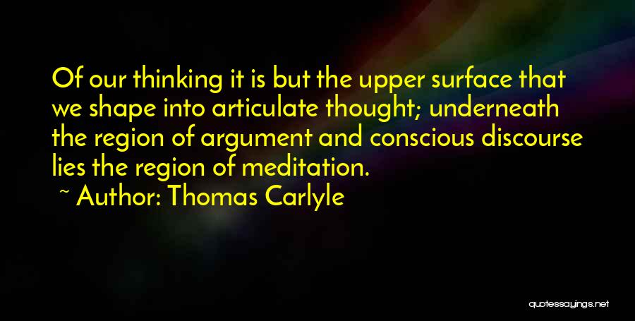 Surface Quotes By Thomas Carlyle