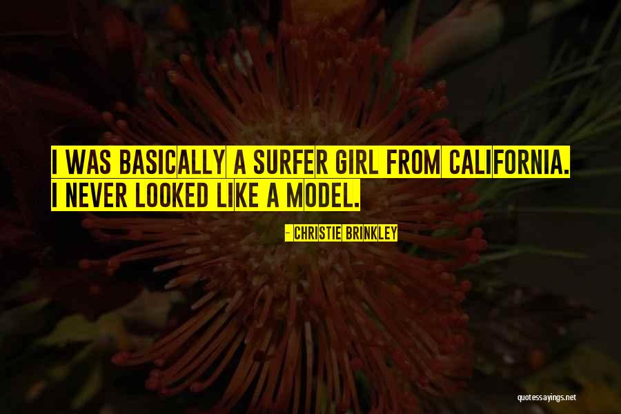 Surfer Girl Quotes By Christie Brinkley