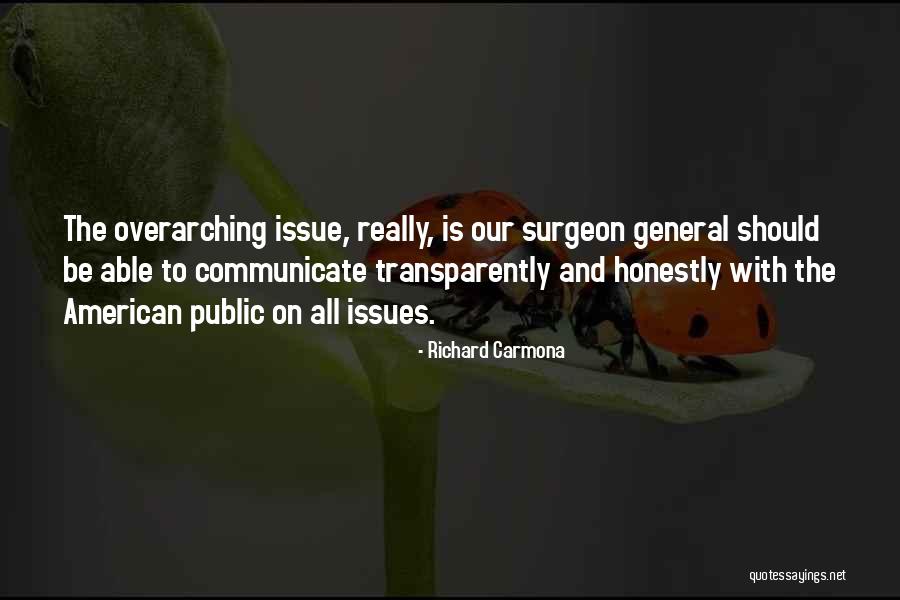 Surgeon General Quotes By Richard Carmona Surgeon General Quotes By Richard Carmona