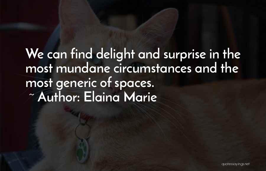 Surprise And Delight Quotes By Elaina Marie