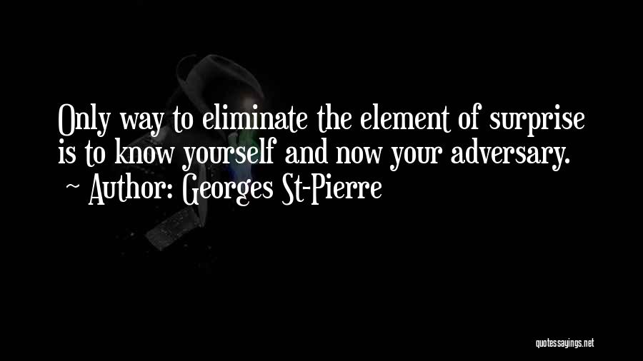 Surprise Element Quotes By Georges St-Pierre