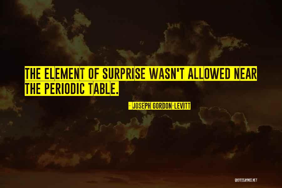 Surprise Element Quotes By Joseph Gordon-Levitt Surprise Element Quotes By Joseph Gordon-Levitt