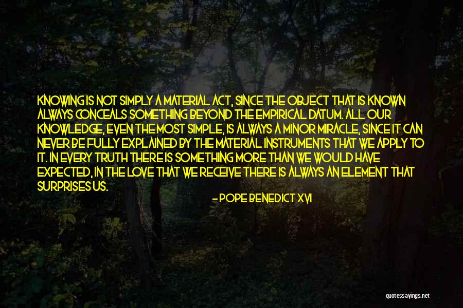 Surprise Element Quotes By Pope Benedict XVI Surprise Element Quotes By Pope Benedict XVI